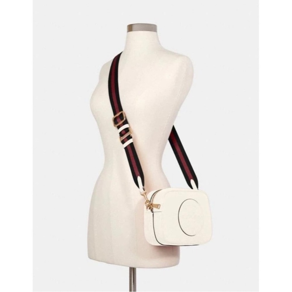 Coach Dempsey Camera Bag Crossbody In Chalk White - Picture 10 of 10